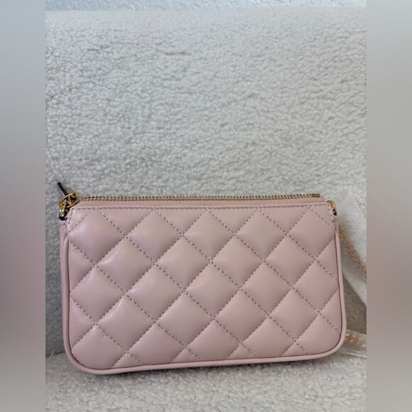 Versace Black and Pink Clutch with Gold Accents - Picture 3 of 5